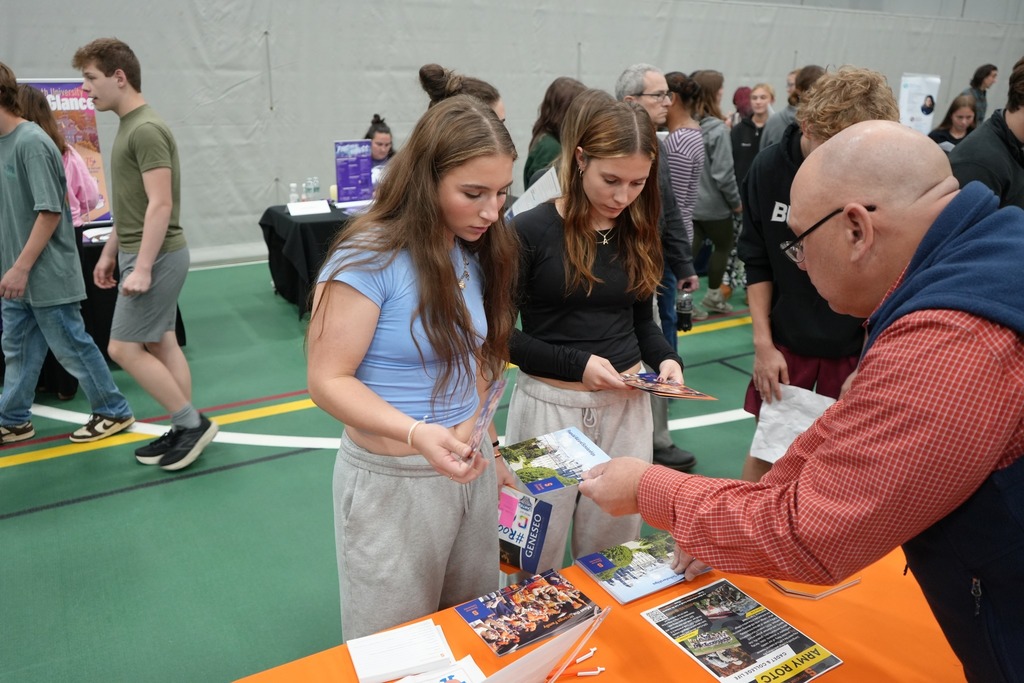 group of students at TC3 college fair