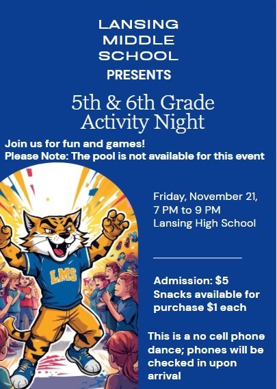 5th & 6th Grade Activity Night Information