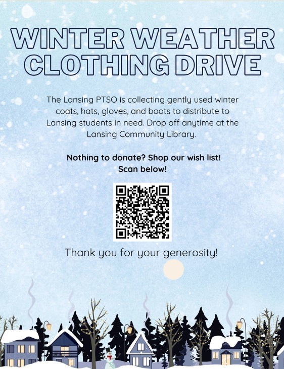 Winter Weather Clothing Drive Flyer