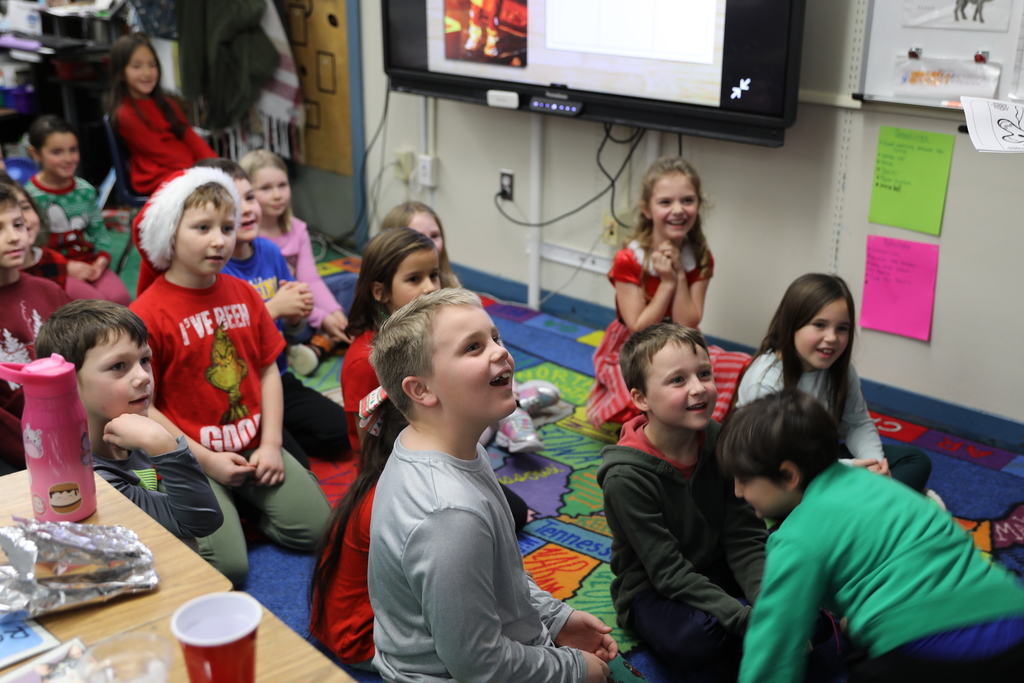 the gingerbread man visiting students