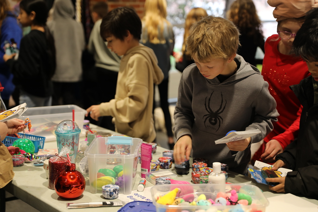 two students shopping for gifts