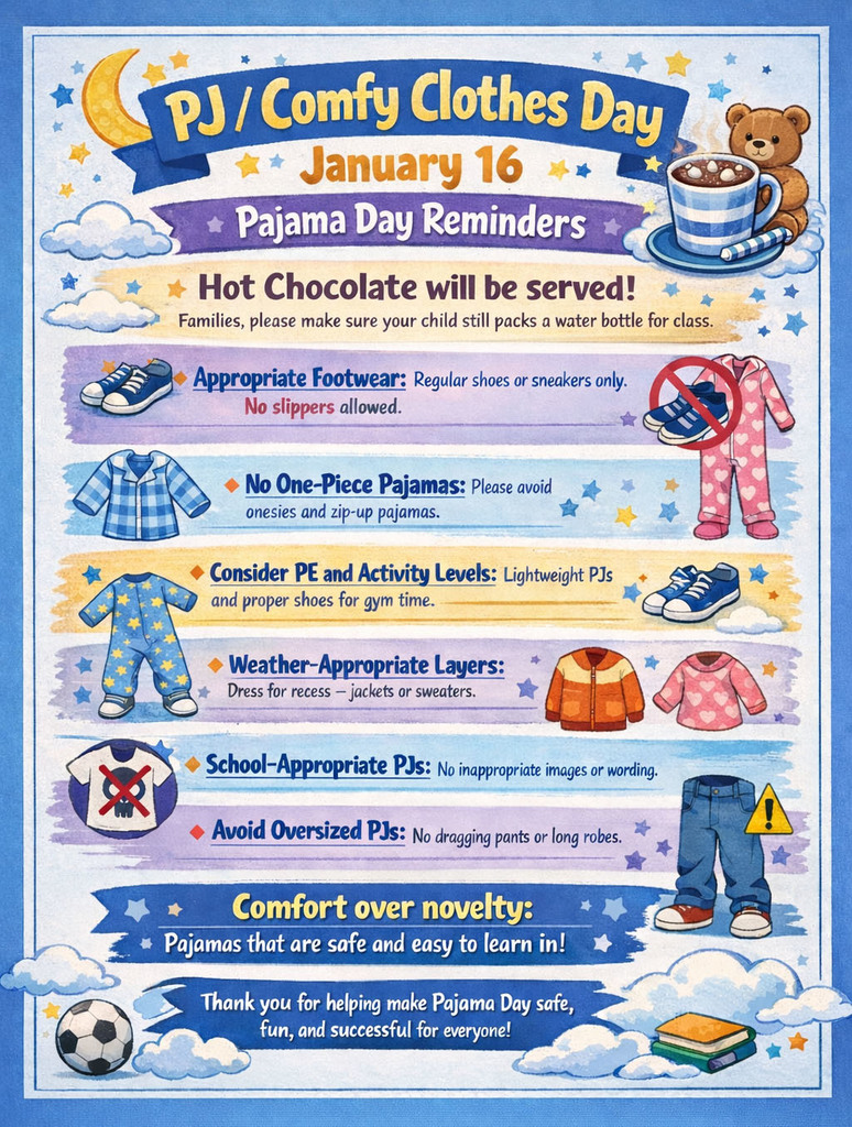 PJ & Hot Chocolate Day at RC Buckley!