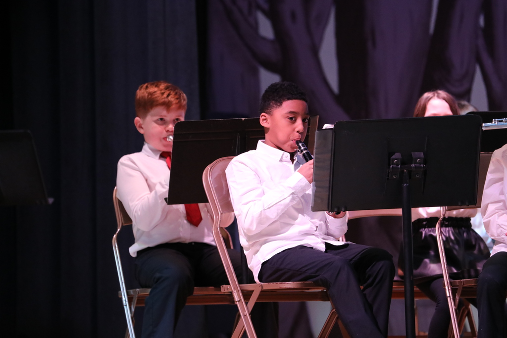 students performing during a band & orchestra concert