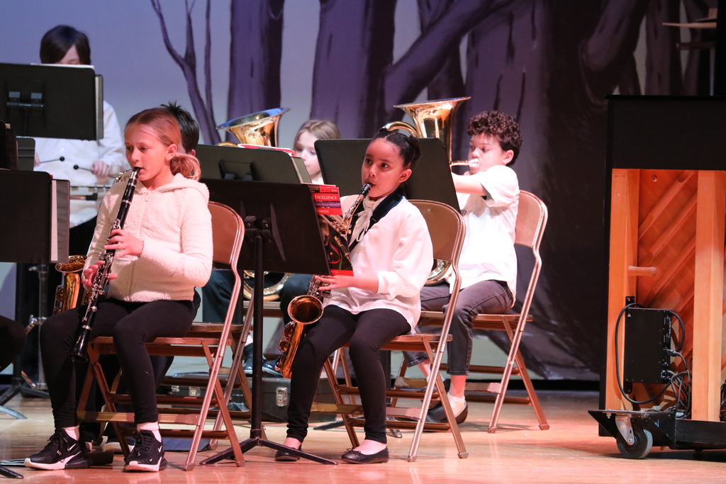 students performing during a band & orchestra concert