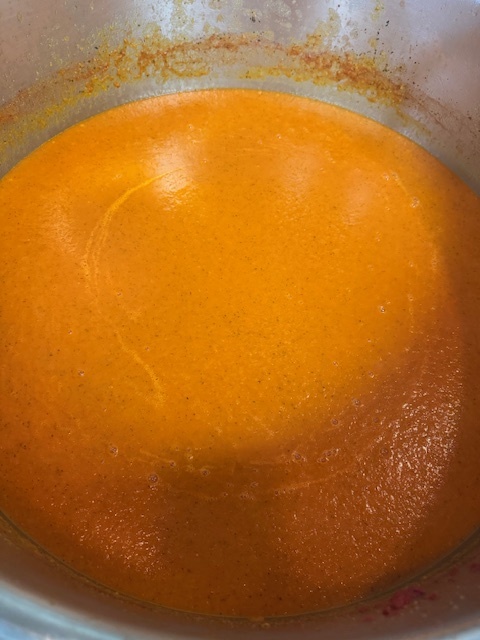 Tomato Soup in Kettle