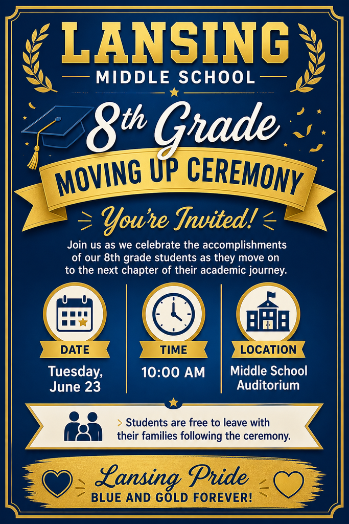 8th Grade Moving Up Invitation