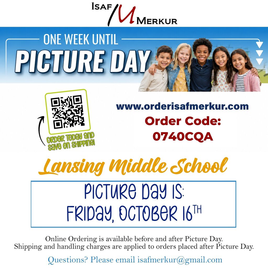 LMS Picture Day is Friday Oct 16th!