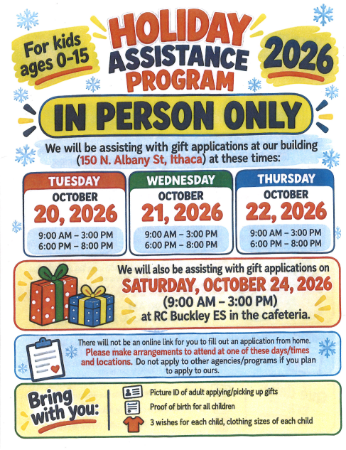 Holiday Gift Assistance English