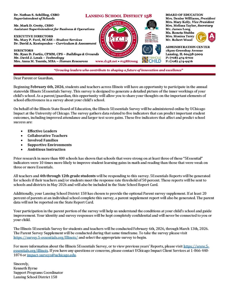 5E Parent Letter - English