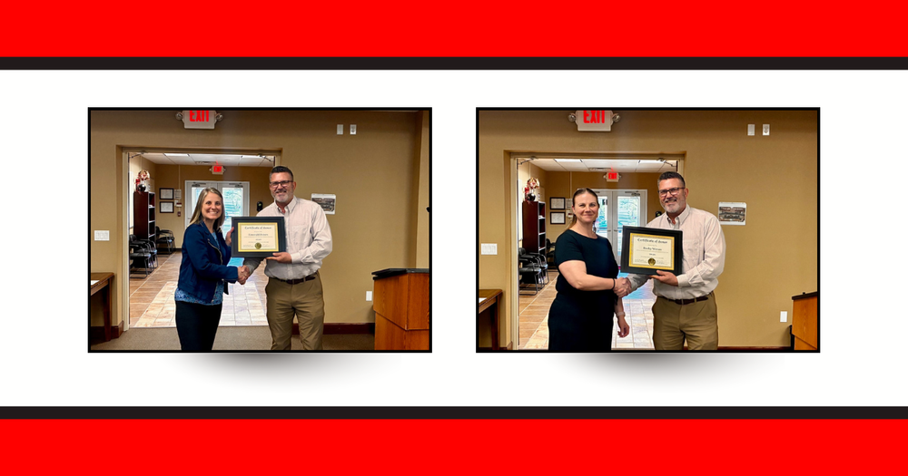 Lansing USD 469 Recognizes Emerald Peters and Becky Wecas as Staff Members of the Month