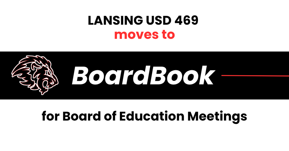 Lansing USD469 moves to Boardbook for BOE Meeting Announcements and Agendas
