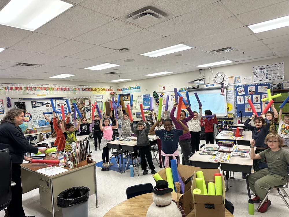 Cardio Drumming with 2nd graders