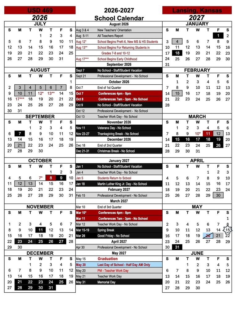 26-27 School Calendar