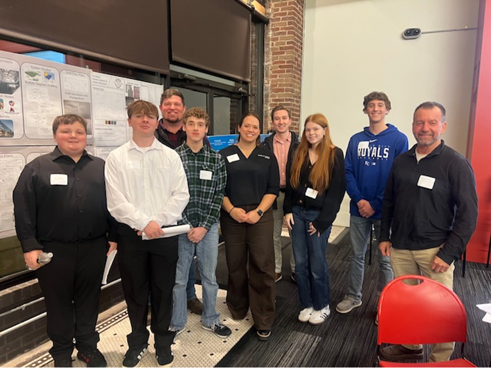 Lansing High School ACE Mentor Team Earns Design Excellence Award at KC Metro End-of-Year Presentations