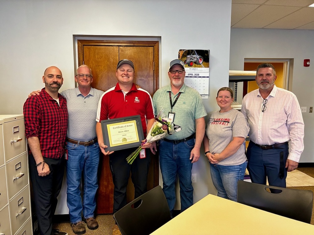 Drew Allen Named Educational Support Professional of the Year