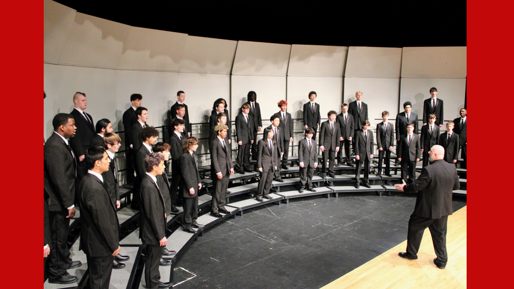 High School Men's Choir Singing