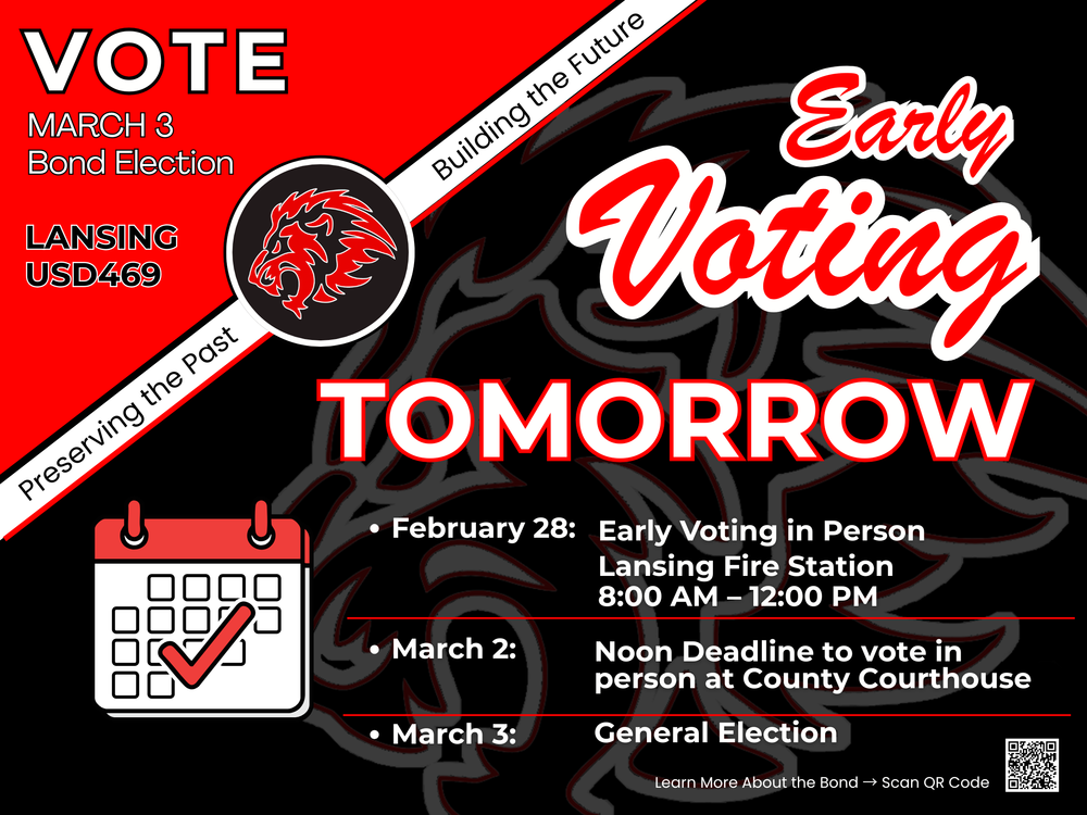 Early Voting - Tomorrow