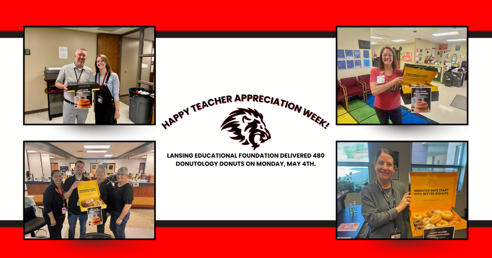 TEACHER APPRECIATION WEEK KICK OFF WITH STAFF RECEIVING DONUTS