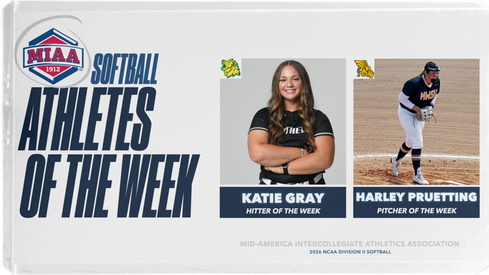 MIAA Softball Athletes of the Week: Katie Gray and Harley Pruetting