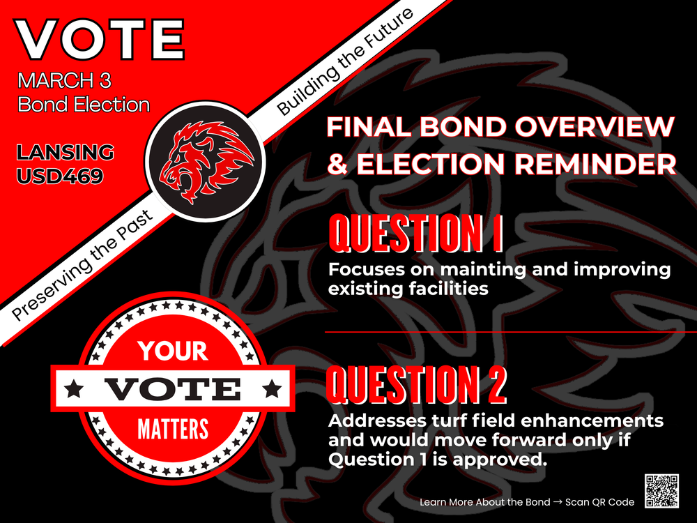Final Bond Overview and Election Reminder