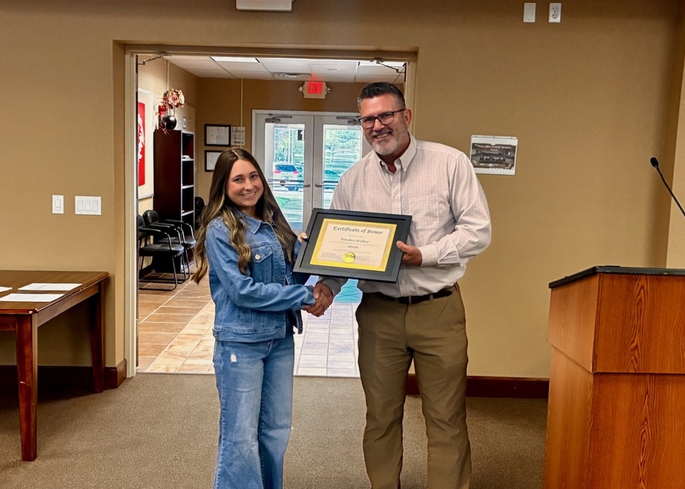 Lansing USD 469 Recognizes Natalee Walter as Student of the Month