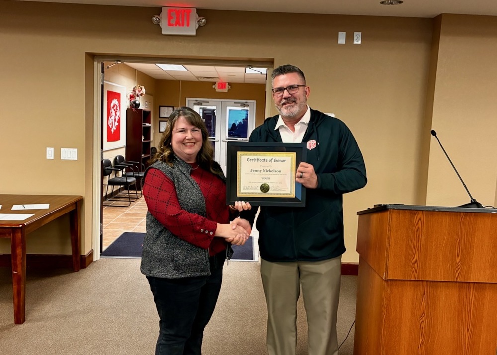 Jenny Nickelson - staff member of the month