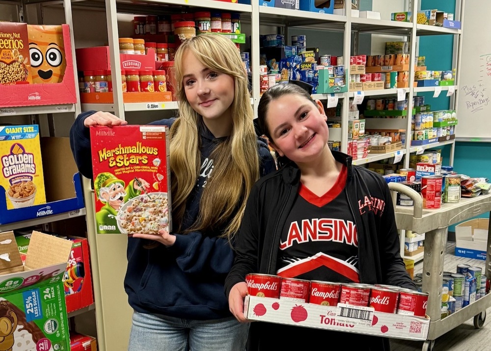 7th Grade Literature Students Exceed Food Drive Goal for Lion’s Pantry