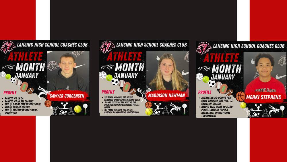 Athletes of the month: Sawyer Jorgensen,  Maddison Newman,  Mehki Stephens