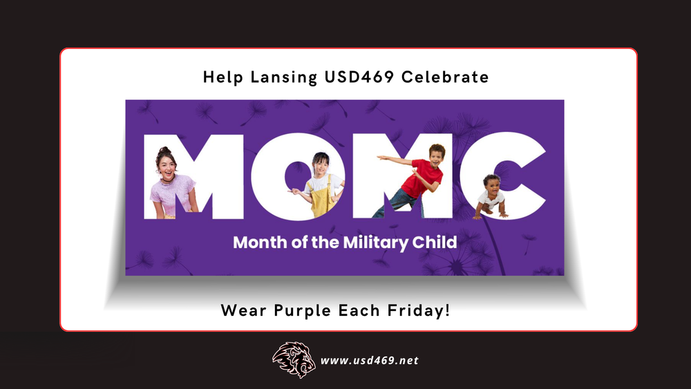 Lansing USD 469 Celebrates Month of the Military Child