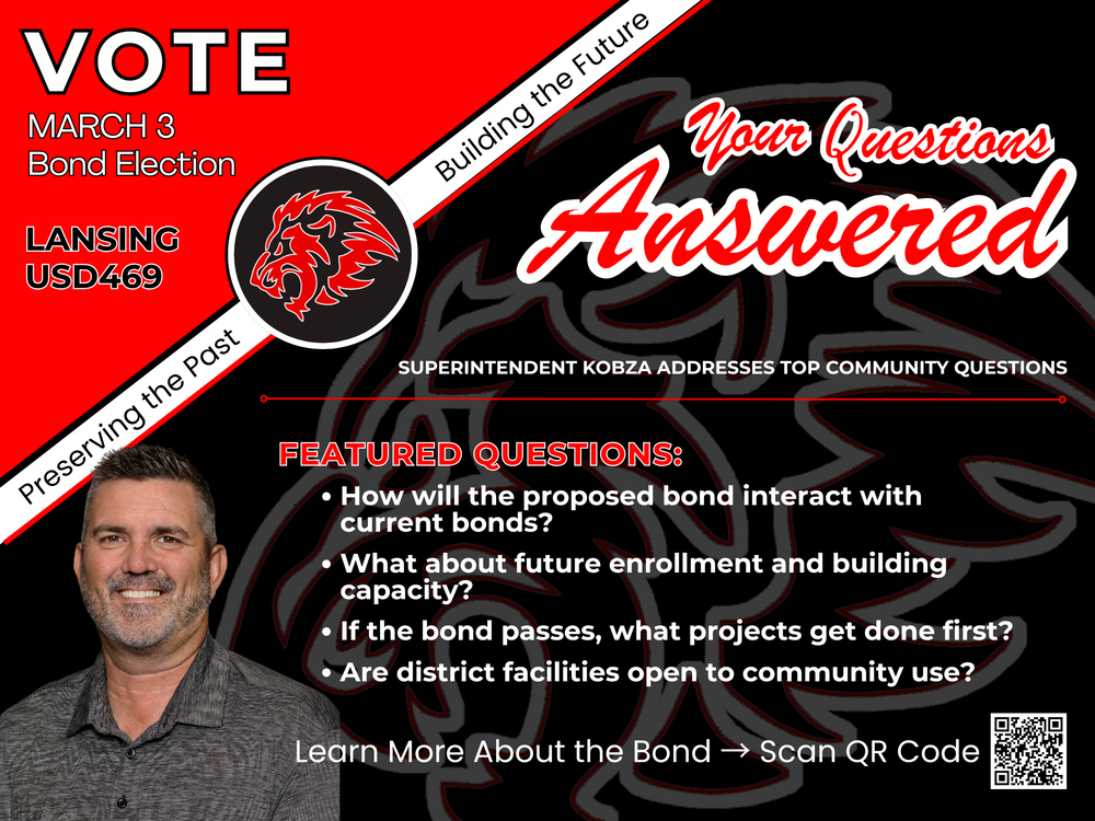 Your Questions Answered Graphic with Superintendent Kobza