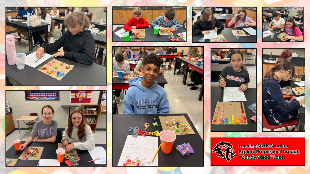 Lansing Sixth Graders Explore Properties Through “Candy Salad” Lab