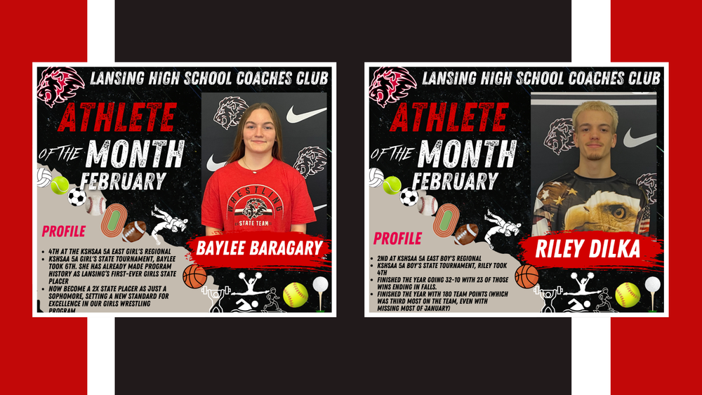 Lansing High School Announces February Coaches Club Athletes of the Month