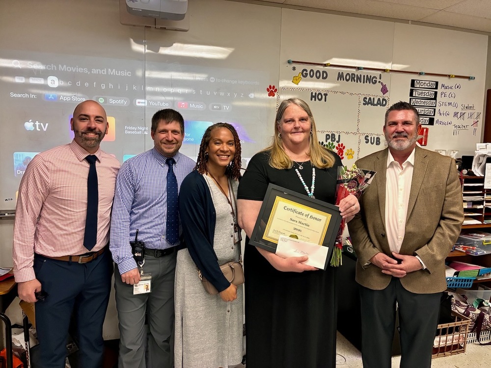 Sara Martin Named Lansing USD 469 Elementary Teacher of the Year
