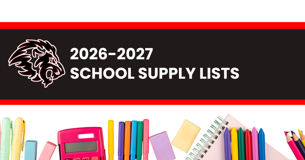 2026-2027 SCHOOL SUPPLY LISTS