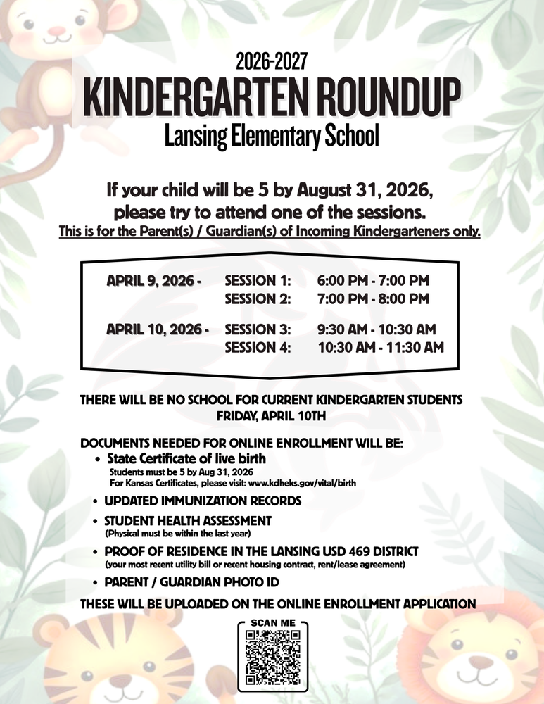 Kindergarten Roundup Flyer
