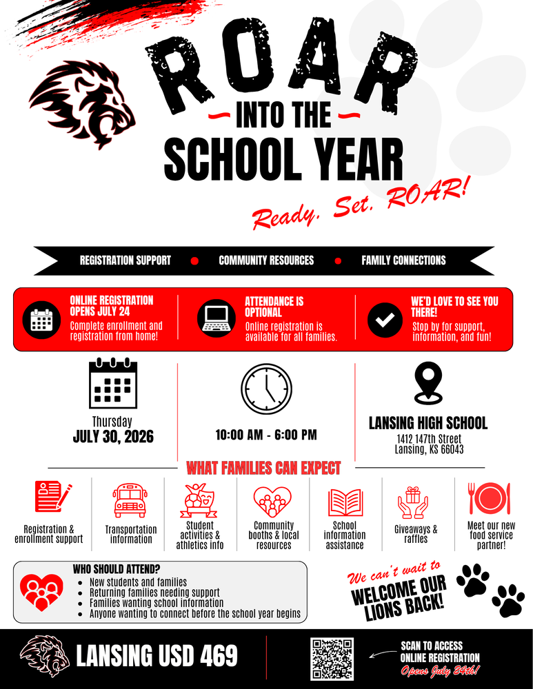 Lansing USD 469 Invites Families to a Back-to-School Community Event