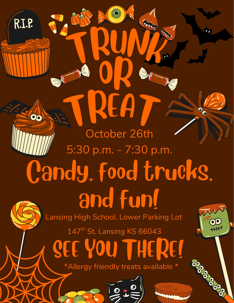 Trunk or Treat - October 26, 5:30 - 7:30 pm, Lansing High School