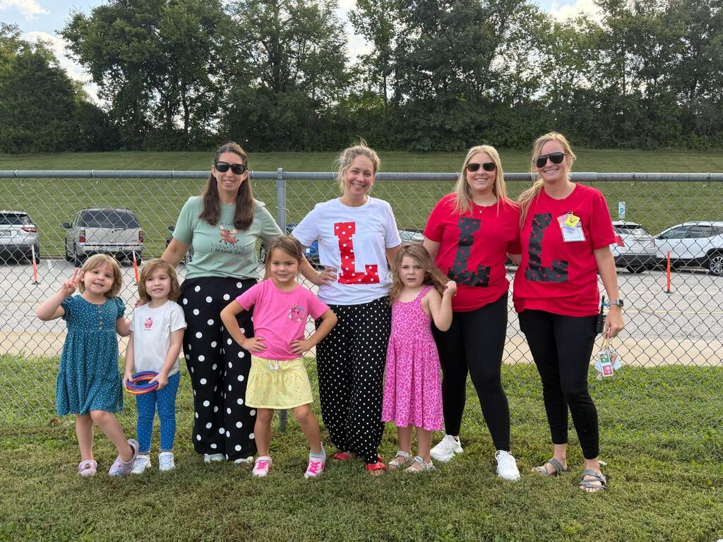 Preschoolers celebrating dot day in their classroom