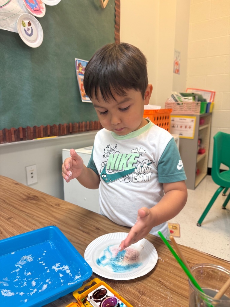 Preschoolers celebrating dot day in their classroom
