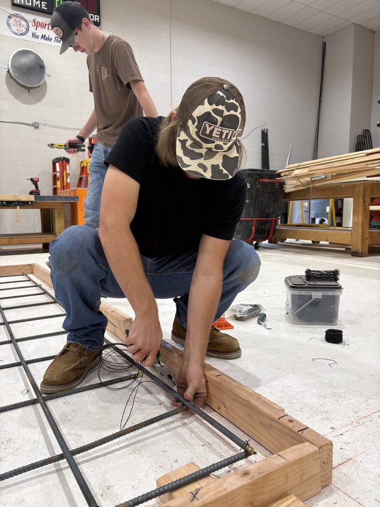 Student Working in Construction program at KCKCC