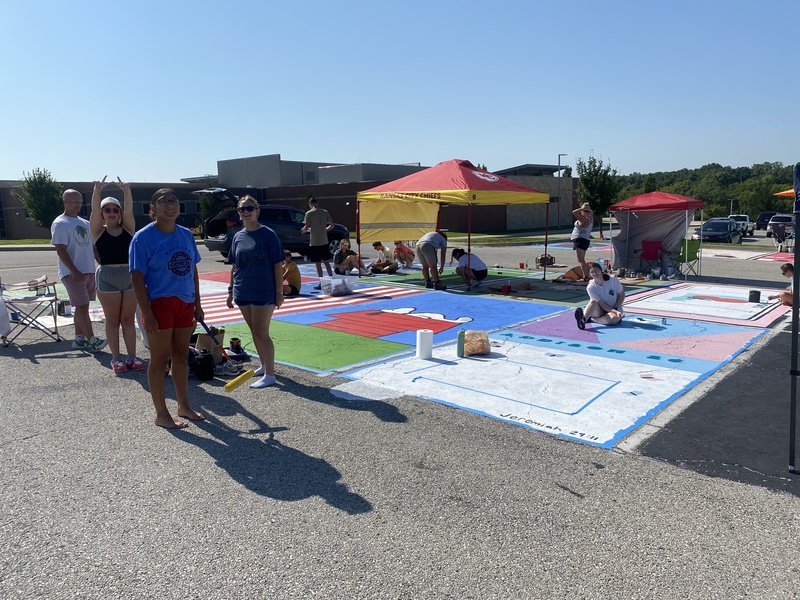 Senior Paint the Spot Day