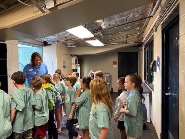 Third Graders and teacher on field trip