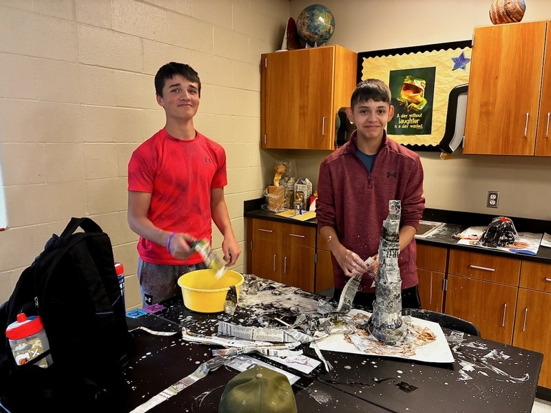 8th Grade Students Get Creative with Hands-On Volcano Science Project