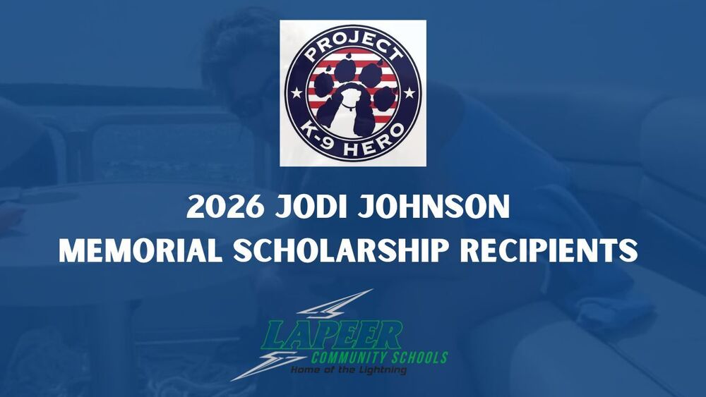 Graphic for 2026 Jodi Johnson Memorial Scholarship recipients