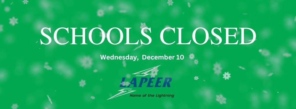 Lapeer schools closed December 10