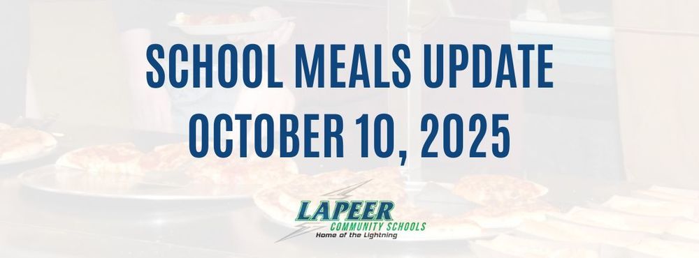 school meals update