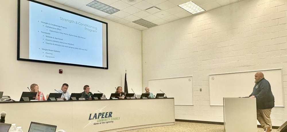 Athletics presentation at August 6, 2025 board of education meeting