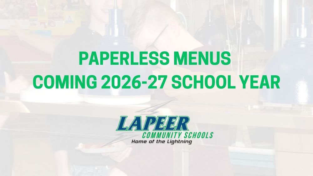 Paperless menus coming to LCS in 2026-27