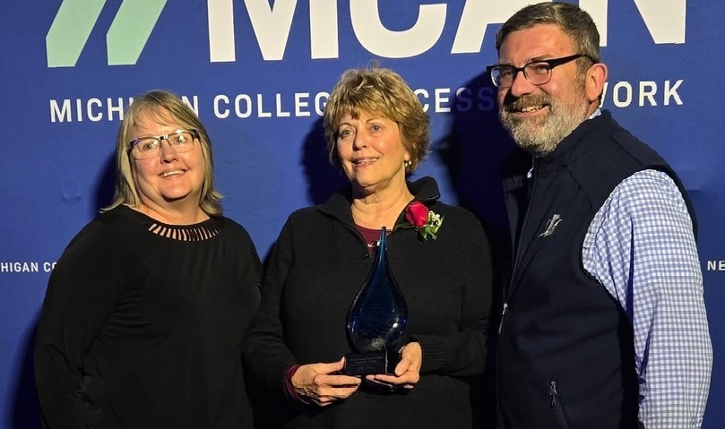 LHS counselor Julie Pecore at the MCAN conference