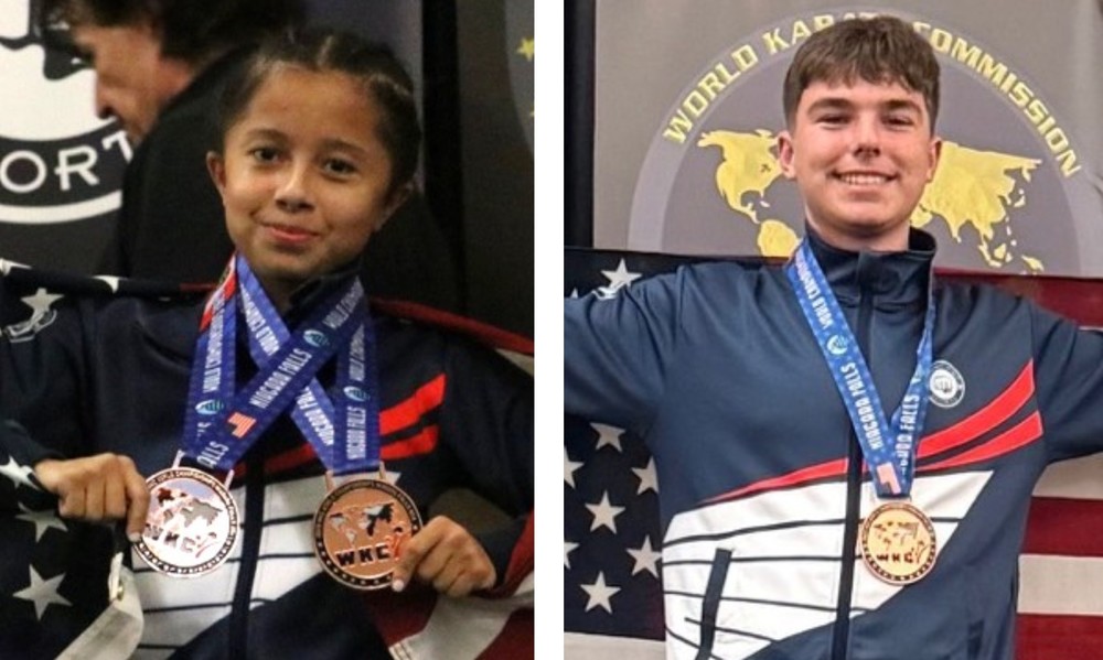 Two Lapeer freshman karate stars